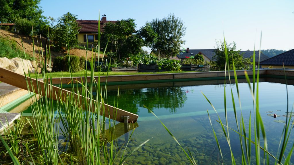 Waldviertel Ferienwohnung Garten Schwimmteich